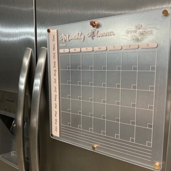 Acrylic magnetic calendar - Picture 2 of 6